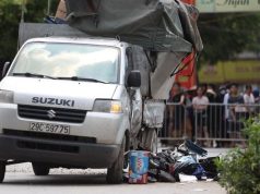 Hiện trường vụ tai nạn khiến 3 người tử vong ở Hà Nội