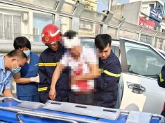 Kịp thời giải cứu người đàn ông mắc kẹt trong cabin trong vụ tai nạn giao thông trên Vành đai 2