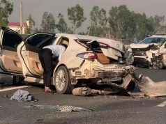 Tai nạn giao thông mới nhất 10/11/2024: 2 ô tô con biến dạng trên cao tốc