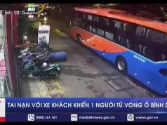 Tai nạn với xe khách khiến 1 người tử vong ở Bình Dương