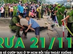 Trưa 21/11: Gay cấn màn rượt đuổi, tóm gọn kẻ cướp taxi táo tợn ở TPHCM đang tẩu thoát xuống Long An