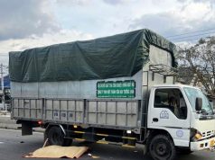 Vợ chồng mất mạng do motor trượt vào làn ô tô