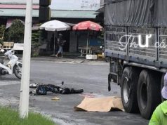 Ô tô tải và xe đạp điện va chạm nhau, một người tử vong ở Tiền Giang
