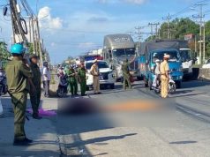 Công an Long An điều tra vụ tai nạn khiến 1 phụ nữ tử vong